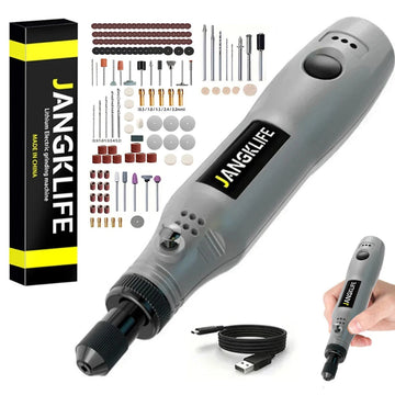 JANGKLIFE USB Cordless Rotary Tool Kit Woodworking Engraving Pen DIY For Jewelry Metal Glass Mini Wireless Drill Apsilon