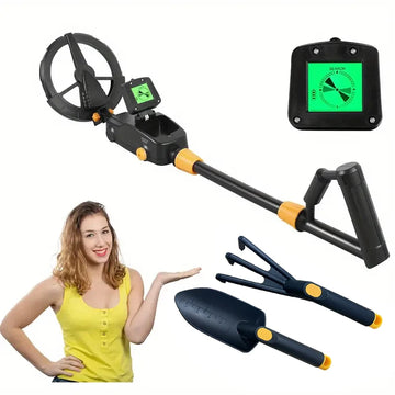 MD1008A Kids Metal Detector Ergonomic Handle for Small Palm Battery Powered Not Included Beach Treasure Hunt Toy Apsilon