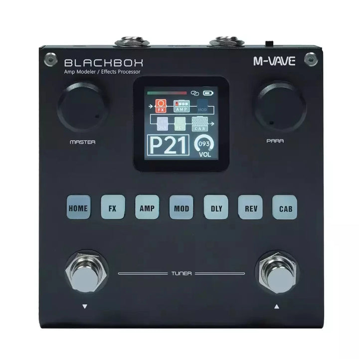 M-VAVE Blackbox Guitar / Bass AMP Modeler Multi Effects Processor Rechargeable for Electric Guitar Bass