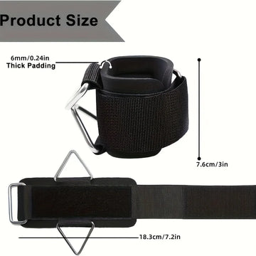 1 Pc Wrist Cuffs for Cable Machine, Adjustable Neoprene Padding, One Size Fit All, Fitness Wrist Straps for Men Women Apsilon