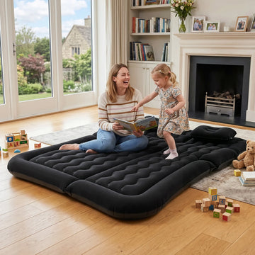 Inflatable Car Mattress Bed Truck SUV Backseat Camping Air Mattress with Air Pump & Pillow, Blow Up Car Sleeping Mattress Apsilon