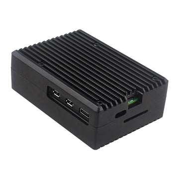Raspberry Pi 5 Aluminium Alloy Case Metal Shell with Silicone Heatsinks Passive Cooling Enclosure for Raspberry Pi 5 Apsilon