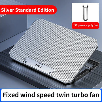 Q100 17inch Gaming Laptop Cooler Fan Led Screen Two USB Port 2600RPM Laptop Cooling Pad Notebook Stand For Laptop fan cooler Apsilon