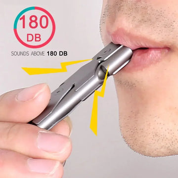 Double Pipe Whistle Pendant Keychain High Decibel Portable Outdoor Survival Emergency Camping Tool Multifunction 1PC Apsilon