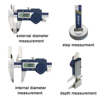 SHAHE New Hardened Stainless Steel 0-150mm Digital Caliper Vernier Calipers Micrometer Electronic Vernier Caliper Measuring Tool Apsilon