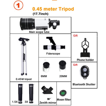 Professional Astronomical Telescope F30070 Monocular 150 Times Zoom HD Night Vision  View Moon Star  AZM70300 Stargazing Apsilon