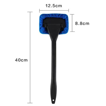 Car Window Cleaner Brush Kit Windshield Cleaning Wash Tool Inside Interior Auto Glass Wiper with Long Handle Car Accessories Apsilon