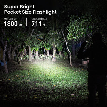 Sofirn SC18 1800lm EDC Flashlight USB C Rechargeable SST40 LED 18650 Torch TIR Optics Lens Lantern with Power Indicator Apsilon