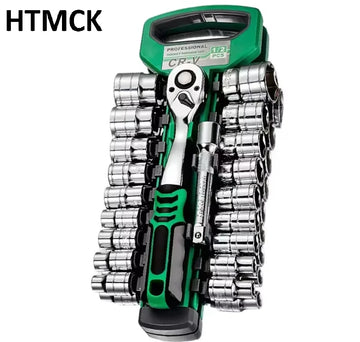 HTMCK 72 Drive Socket Set 1/4"-3/8"-1/2", Ratchet Wrench Sockets Compact Sockets for Car Repair Mechanic Tool for Auto Repair Apsilon