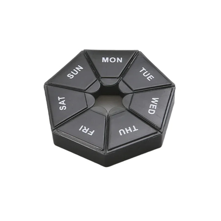 Mini Small Portable Travel Vitamin Pill Box Pills Cases Container Organizer Storage Tablets 7 Days Grids Medicine Fish Oils Apsilon