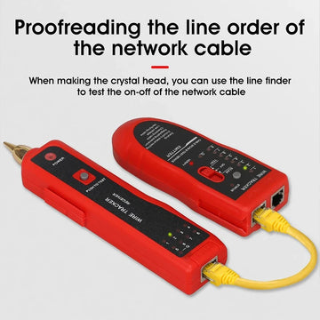 Kebidumei Ethernet LAN Network Cable Tester RJ45 RJ11 LAN Line Tester Finder Telephone Wire Tracker Receiver Network Tool Repair Apsilon