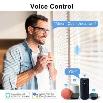 LoraTap Tuya Smart Life WiFi Curtains Blinds Switch Roller Shutters Motor Switch Backlight Style Google Home Alexa Voice Control Apsilon