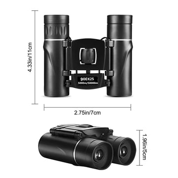 900x25 Mini Binoculars High-Powered BAK4 Prism Waterproof for Travel Bird Watching Outdoor Sports Apsilon