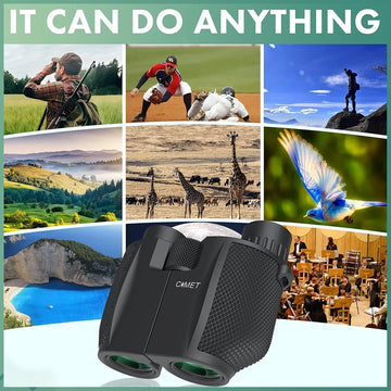 COMET Binoculars 10X25 Long Range Pocket HD Telescope Folding Compact Bak4 Prism Binocular Optical Scope FMC Lens For Hunting Apsilon