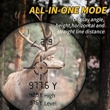 REVASRI Hunting Laser Rangefinder 1000M with Type-C Rechargeable Hunting Range Finder with Target Acquisition Technology Apsilon