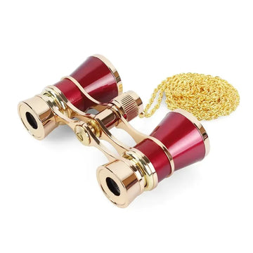 Opera Glasses Binoculars Metal Body With Chain/handle Theater Telescope Women Girls Optical Design Gift Retro Binoculars Apsilon