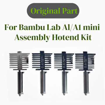 For Bambu lab A1/A1 mini/A2L Hotend Kit Hardened Steel Nozzle 0.2/0.4/0.6/0.8mm nozzle For Bambu lab 3D printer Accessory Apsilon