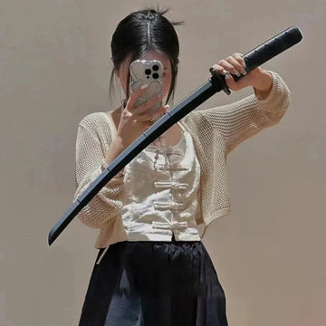 1/2/3PCS 3D Printed Gravity Straight Out Telescopic Samurai Stress Relief Toy Stretchable Cos Props Creative Folding Katana Gift Apsilon