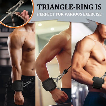 1 Pc Wrist Cuffs for Cable Machine, Adjustable Neoprene Padding, One Size Fit All, Fitness Wrist Straps for Men Women Apsilon