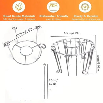 Stainless Steel Vertical Grill Rack Detachable String Grill Vertical Barbecue Skewer Bracket 12/24/49 Skewer Holder Apsilon