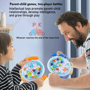 Intellectual Escape Maze Challenge, Maze Disk Gear Track Ball, Logic Training, Attention Enhancement, Children's Game Controller Toy, Parent-Child Interactive Hand-Eye Coordination Educational Toy, Holiday Gift Apsilon