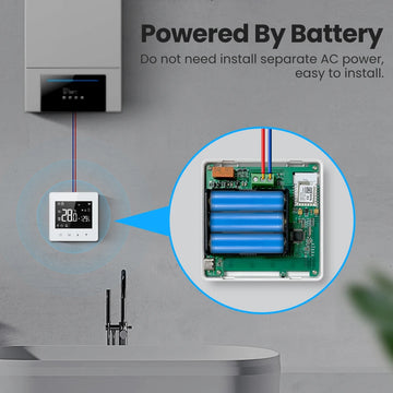 AVATTO WiFi/ZigBee Smart Thermostat,Low Power Battery Water Gas Boiler Temperature Controller For Tuya Alexa Google Home Alice Apsilon