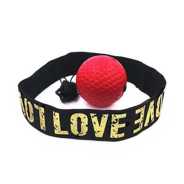 Boxing Reflex Speed Punch Ball Boxing Rubber Balls for Agility Reaction Training with Sweatband Fitness Equipments Accessories Apsilon