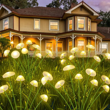 Solar Garden Lights Dual Mode LED Solar Mushroom Lights Waterproof Decor Yard Patio Pathway Jellyfish for Garden Ambiance Apsilon