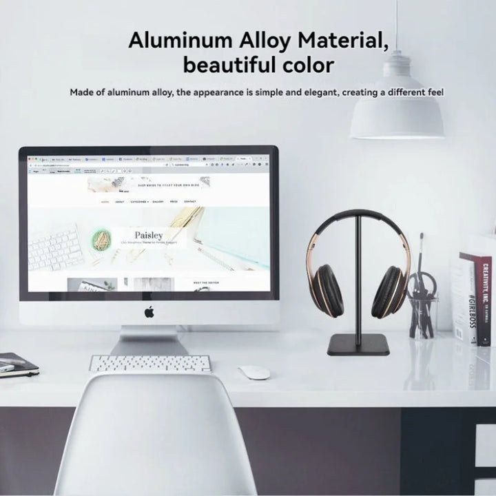 Universal Headphone Stand Aluminuim Alloy Headset Holder for Gaming Earphone Desktop Headphones Support Holder Apsilon