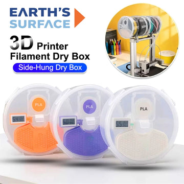 Airtight Wall Hanging 3D Filament Dry Box Humidity Temperature Meter Equipped Smooth Feeding 1KG Filament Drying Storage Holder Apsilon