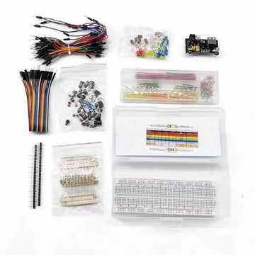 Electronic Components Kit Pack Starter DIY Project For Arduino UNO R3 Common Capacitors Resistors Capacitors 830-well Breadboard Apsilon
