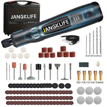 JANGKLIFE USB Cordless Rotary Tool Kit Woodworking Engraving Pen DIY For Jewelry Metal Glass Mini Wireless Drill Apsilon