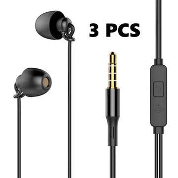 ASMR Earphone Hifi Headset Noise-Cancel Sleeping Earbud Soft Silicone Headset TPE Wire No Ear Pressure Earbuds For Xiaomi Huawei Apsilon