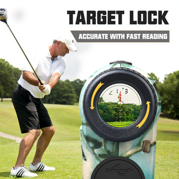 REVASRI Laser Rangefinder 1000M Hunting Range Finder with Type-C Rechargeable Outdoor Target Acquisition Technology Monocular Apsilon
