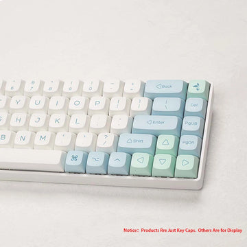 135 keys Ice Crystal Mint Keycaps Profile XDA PBT Dye-Sub Key Cap for Cherry MX Switch DIY Layout Ducky Mechanical Keyboard Cap Apsilon