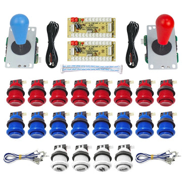 Arcade 2 Player Zero Delay Kit Mando Arcade Usb Encoder To Pc Rasberry Pi Happ Push Button Joystick Usb Arcade Cabinet Apsilon