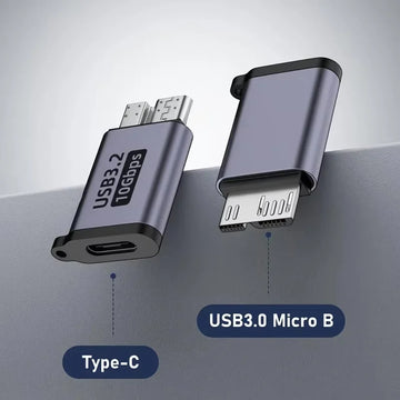 USB C 3.0 Micro B Male to Type C Female Adapter Type-C To Micro B Connector for Laptop External Hard Drive Disk Box Samsung S5 Apsilon