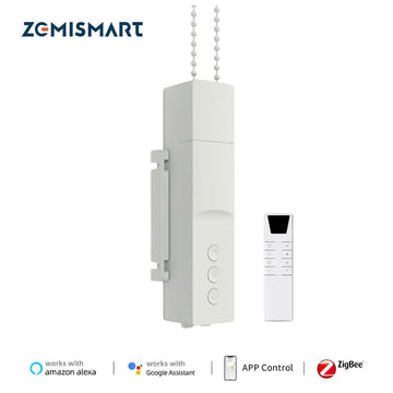 Zemismart Zigbee Smart Roller Shade Driver Electric Blinds Motor Power By Battery Works with Tuya Alexa Google Home Yandex Voice Apsilon
