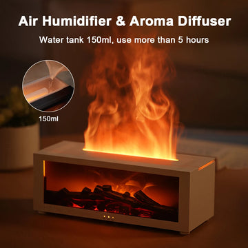 Air Humidifier Essential Oils Humidifiers Home Aroma Humidifier Flame Automatic Fragrance Diffuser With LED Light Remote Control Apsilon