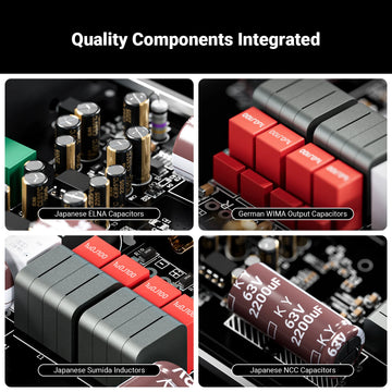 Fosi Audio V3 Stereo Power Amplifier 300W *2 TPA3255 Class D Mini Amp 2 Channel Audio Amplifier for Subwoofer Passive Bookshelf Apsilon