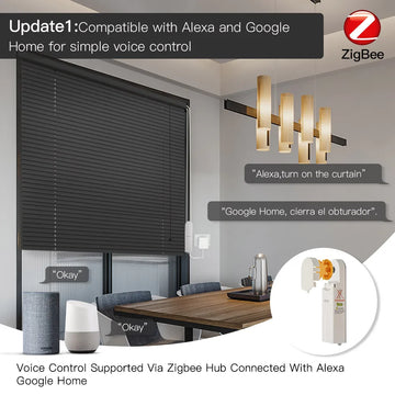 ZigBee Smart DIY Motorized Roller Blinds/Shades Drive Motor Hub Tuya Smart Life APP Alexa Google Home Voice Control Apsilon