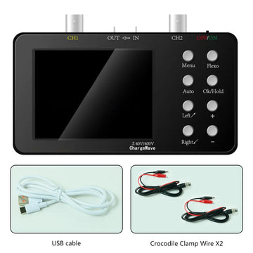 SCO2 Dual Channel Digital AUTO Oscilloscope PWM 50M 10Mhz Sampling Rate 2.5KSa/S Analog Bandwidth for Electronic Repair Tools Apsilon