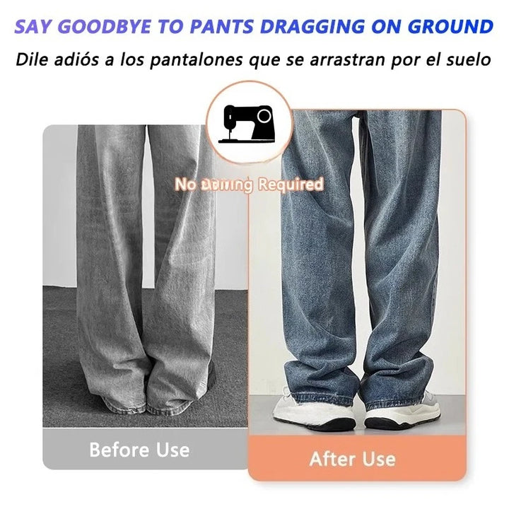 4~10PCS Invisible Leg Shortening Clip, Non-Slip Pants Edge Clip, Quick Fix Hem Clip, Hidden Pants Adjuster, Sewing Accessories Apsilon
