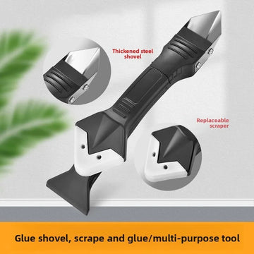 Silicone Scraper Squeegee Glue Remover Knife Caulking Angle Beauty Crack Trowel Tool Grout Scraper Kit 5in1 Multifunctional Home Apsilon