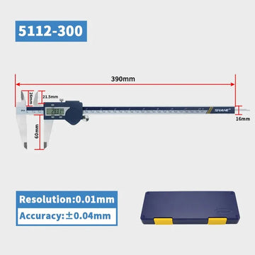 SHAHE Hardened Stainless Steel Digital Caliper Electronic Vernier Caliper Micrometer Measuring Tools Apsilon