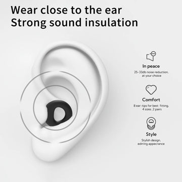 Silicone Earplugs for Swimming Sleep Noise Cancel Noise Reduction-Soundproof Reduce Disturbances -Quality loop Earplugs Apsilon