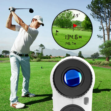 REVASRI Golf Laser Rangefinder Rechargeable 600M/1000M 6X Magnification Monocular Telescope Range Finder for Outdoor Sports Apsilon