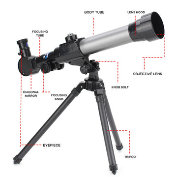 Children Science Astronomical Telescope  Monocular Introductory Teaching Aids High Powered Eyepiece 20X 30X 40X Apsilon