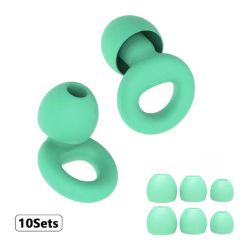 Silicone Earplugs for Swimming Sleep Noise Cancel Noise Reduction-Soundproof Reduce Disturbances -Quality loop Earplugs Apsilon