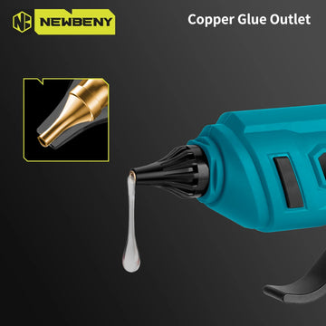 NEWBENY 280°C Electric Hot Melt Glue Gun 11MM 10pcs Glue Sticks Portable Rechargeable DIY Repair Tool For Makita Battery Pin Apsilon